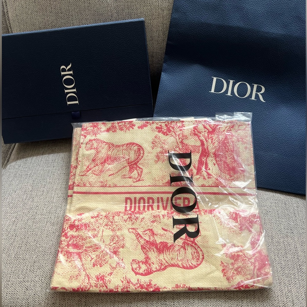 💕NEW DIOR TOTE Raffia Bag Beauty Gift
